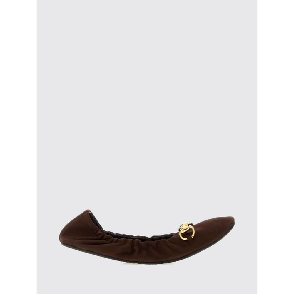 Gucci Women Gucci Prima Suede Ballet Flats With Horsebit Detail